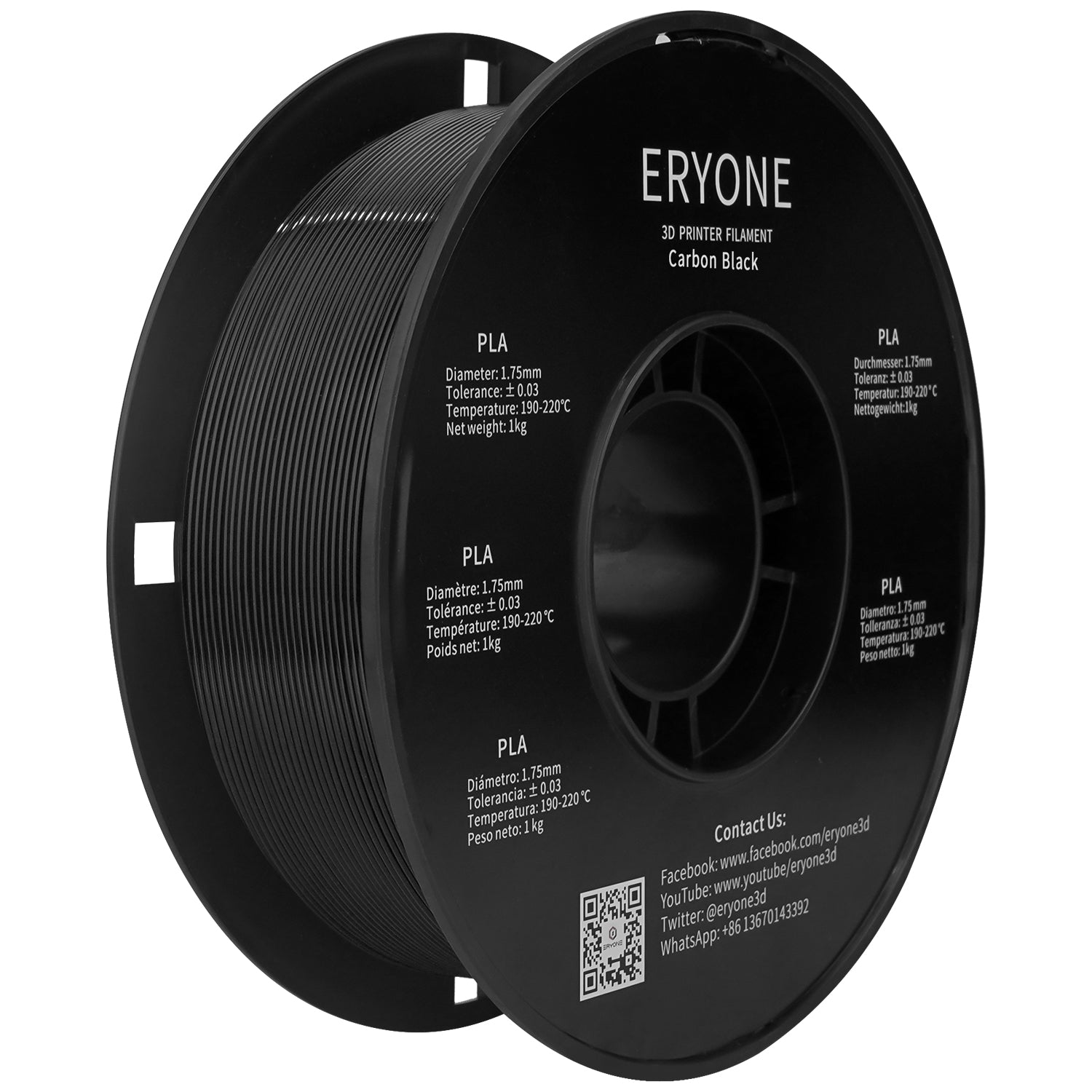 Pre-sale ERYONE PETG 3D Printer Filament 1.75mm, Dimensional Accuracy +/- 0.05 mm 3kg (6.6LBS)/Spool