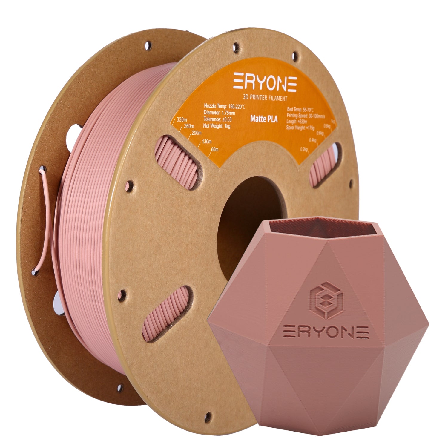 ERYONE Matte PLA / Hyper Speed Filament, 1.75mm Filament for 3D Printer, 1KG(2.2LBS)/ Spool