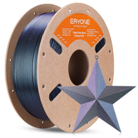 PLA Burnt Titanium Triple Filament - 1.75mm±0.03mm (1kg) - Triple Color-Blue & Black & Rose Red