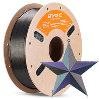 PLA Burnt Titanium Triple Filament - 1.75mm±0.03mm (1kg) - Triple Color-Purple Blue & Gold & Green