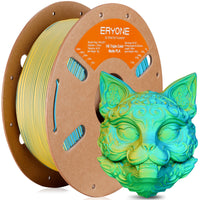 PLA Matte High-Speed Triple-Color Filament - 1.75mm±0.03mm (1kg) - PLA Matte Triple Color-Vibrant Green & Lemon Yellow & Aqua Blue