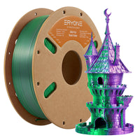 PLA Silk Dual-Color Filament - 1.75mm±0.03mm (1kg) - Purple & Green