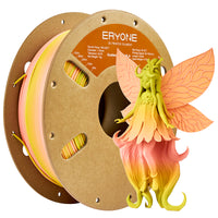 PLA Matte Gradient Dual-Color Filament - 1.75mm±0.03mm (1kg) - Matte Gradient Multi-Color-Pink & Yellow Green