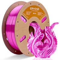PLA Silk Filament - 1.75mm±0.03mm (1kg) - PLA Silk-Rose Red
