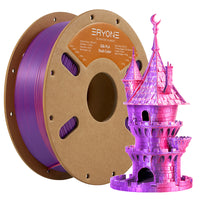 PLA Silk Dual-Color Filament - 1.75mm±0.03mm (1kg) - Purple & Orange