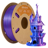 PLA Silk Dual-Color Filament - 1.75mm±0.03mm (1kg) - Blue & Purple