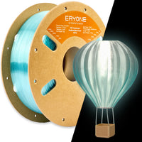Clearance Sale-PETG Filament - 1.75mm±0.03mm (1kg) - High-speed Translucent Gradient Multicolor - Light Blue & Clear