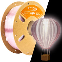 Clearance Sale-PETG Filament - 1.75mm±0.03mm (1kg) - High-speed Translucent Gradient Multicolor - Light Pink& Clear