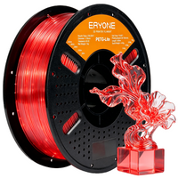 PETG Lite Filament - 1.75mm±0.03mm (1kg) - PETG-Lite-Transparent Red