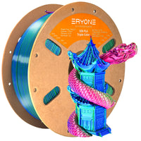 PLA Silk Triple-Color Filament - 1.75mm±0.03mm (1kg) - Red&Blue&Green