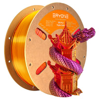 PLA Silk Triple-Color Filament - 1.75mm±0.03mm (1kg) - Red&Gold&Purple