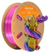 PLA Silk Triple-Color Filament - 1.75mm±0.03mm (1kg) - Red&Yellow&Blue