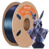 PLA Burnt Titanium Dual Filament - 1.75mm±0.03mm (1kg) - Dual Color-Blue & Rose Red