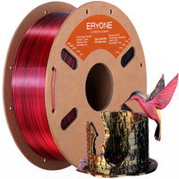 PLA Silk Triple-Color Filament - 1.75mm±0.03mm (1kg) - High Speed-Black&Red&Gold