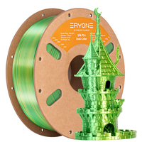 PLA Silk Dual-Color Filament - 1.75mm±0.03mm (1kg) - Yellow&Green