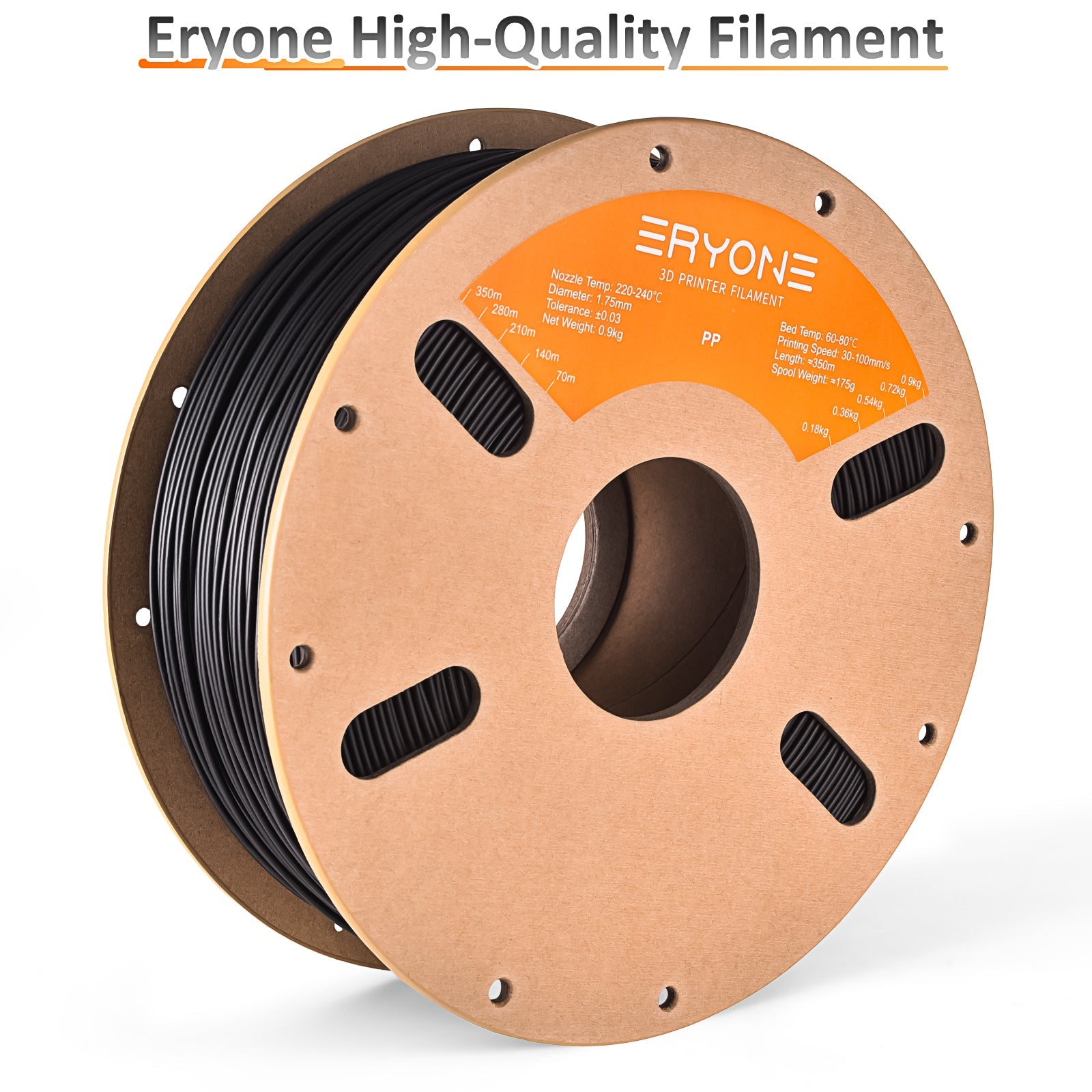 ERYONE PP Filament, 1.75mm ±0.03mm Filament For 3D Printer, 900G(2.2LBS)/ Spool