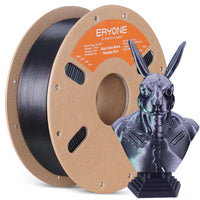 PLA Burnt Titanium Dual Filament - 1.75mm±0.03mm (1kg) - Dual Color-Green & Rose Red