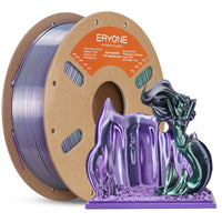 PLA Silk High-Speed Quadruple Filament - 1.75mm±0.03mm (1kg) - PLA Silk Quadruple-Royal Essence (Black & Purple & Silver & Dark Green)