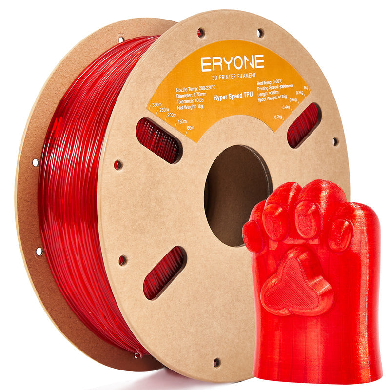 ERYONE 1.75mm High Speed TPU 3D Printer Filament, Dimensional Accuracy +/- 0.05 mm, 0.5kg&1kg (1.1 LB) / Spool