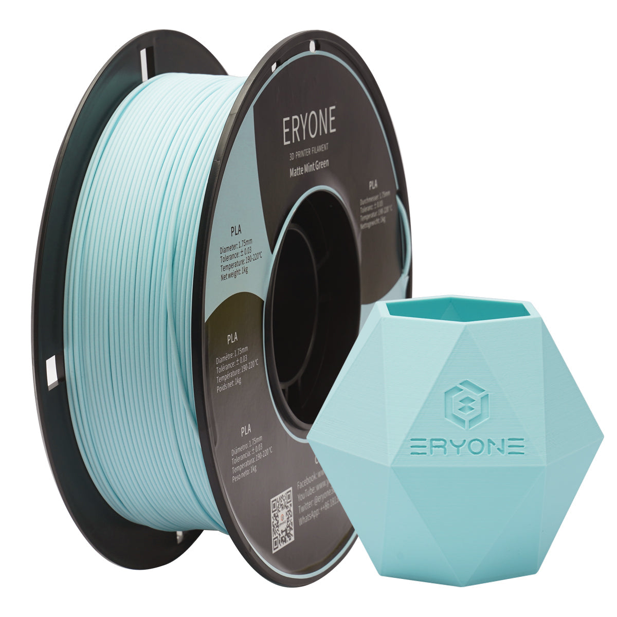Pre-sale ERYONE Matte PLA Filament, 1.75mm Filament for 3D Printer, 1KG(2.2LBS)/ Spool