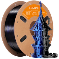 PLA Silk Dual-Color Filament - 1.75mm±0.03mm (1kg) - Midnight Blue & Black