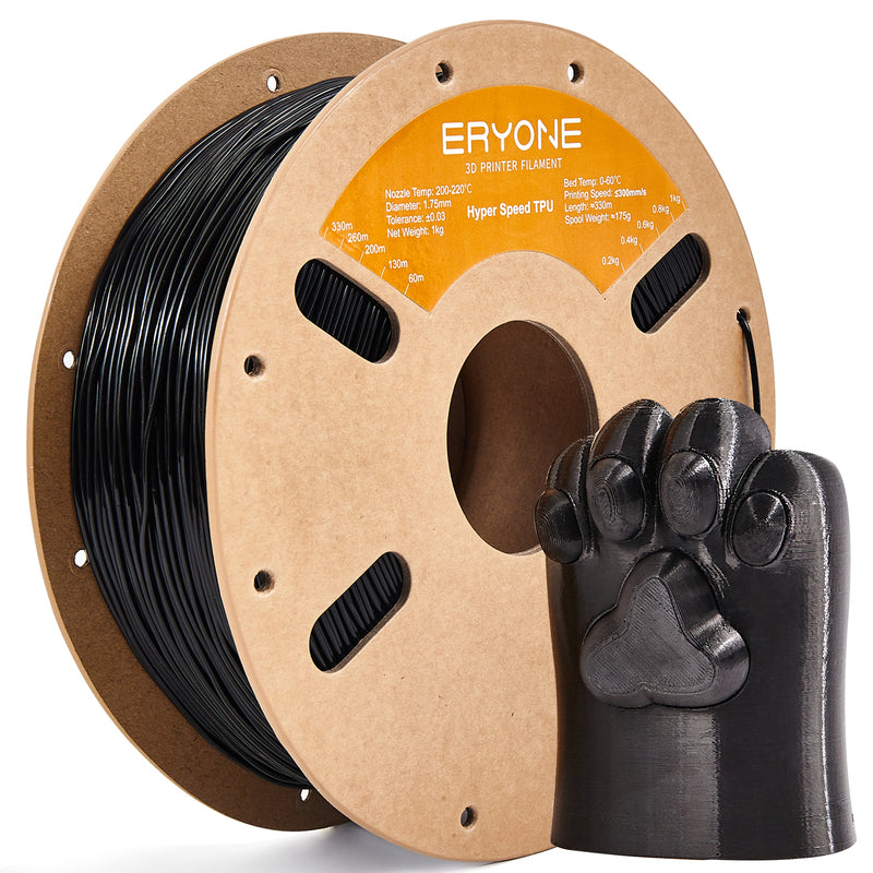 ERYONE 1.75mm High Speed TPU 3D Printer Filament, Dimensional Accuracy +/- 0.05 mm, 0.5kg&1kg (1.1 LB) / Spool