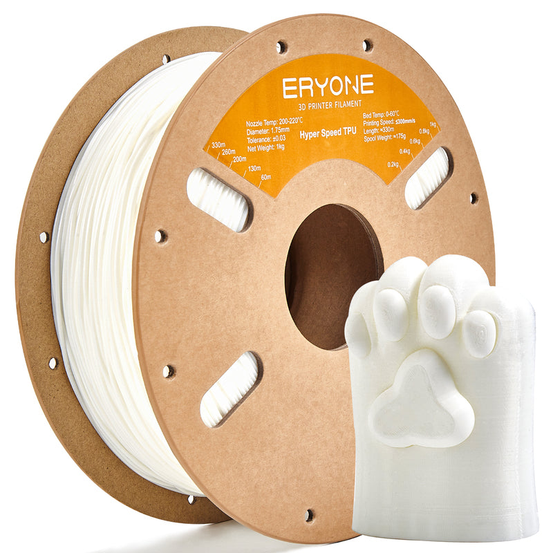 ERYONE 1.75mm TPU 3D Printer Filament, Dimensional Accuracy +/- 0.05 mm, 0.5kg (1.1 LB) / Spool