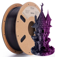 PLA Silk Dual-Color Filament - 1.75mm±0.03mm (1kg) - Black&Rose Red