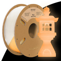 PLA Glow Green in The Dark Filament - 1.75mm±0.03mm (1kg) - PLA Glow in The Dark-Orange Yellow
