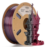 (Pre-Sale)PLA All Series Filament，1kg (MOQ:20 Rolls,Mixable) - Silk Dual-Color-Black&Red
