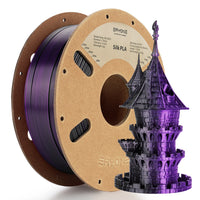 PLA Silk Dual-Color Filament - 1.75mm±0.03mm (1kg) - Black&Purple