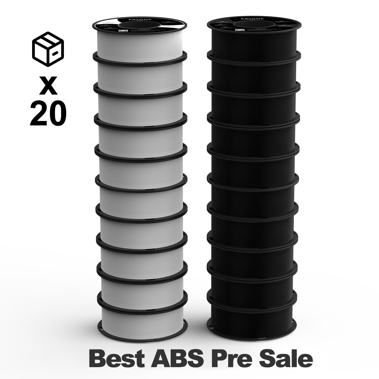 Pre-sale ERYONE ABS 3D Printer Filament 1.75mm, Dimensional Accuracy +/- 0.05 Mm 1kg (2.2LBS)/Spool